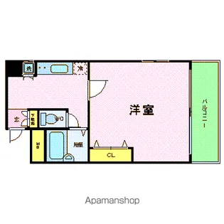 ヴェルト芝浦【8階】の間取り