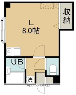 1Rの間取り画像