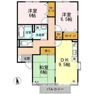 パルクヴェール C棟【2階】の間取り