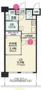 No.82 EMPRESS【5階】の間取り