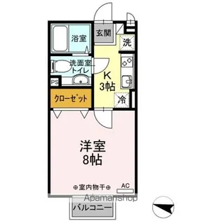 ボーヌファムIII III【2階】の間取り