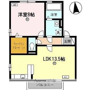 リビングタウン福 B棟【2階】の間取り