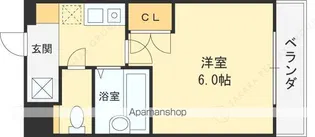 ルビダクオ荒本【3階】の間取り