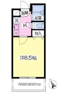マンションフルール【402号室】の間取り