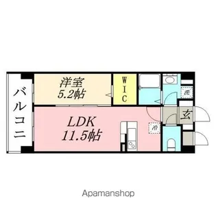 ヒューセック弐番館【202号室】の間取り