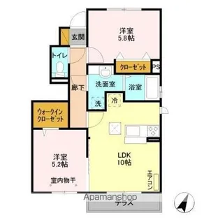 ラヴィール【1階】の間取り