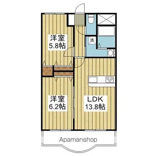 ブライムボォウレジデンスC棟【1階】の間取り