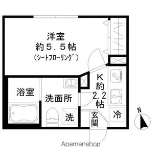 STRIPES東大井【2階】の間取り