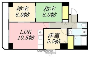 メゾンパティオリーブル豊川【10階】の間取り