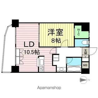 ステーションプラザ榴岡【402号室】の間取り