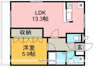 ヴィラ西原【2階】の間取り