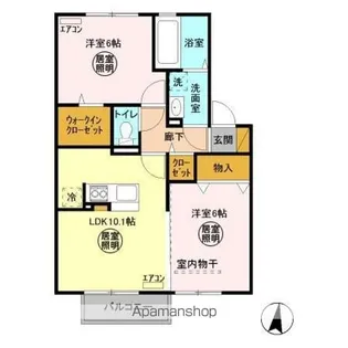 グランマーレ Ⅰ【2階】の間取り