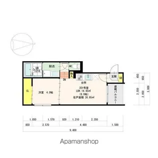 ネマーレ大曽根【301号室号室】の間取り