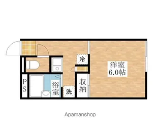 レオパレスエクセレント2号館【206号室】の間取り