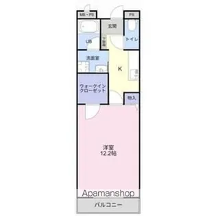 MONTE HUT【3階】の間取り