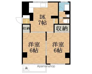 マンション寿【102号室】の間取り