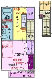 TIGREⅡ B【206号室】の間取り