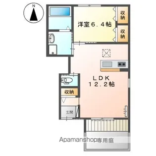 プレシオーザ【1階】の間取り