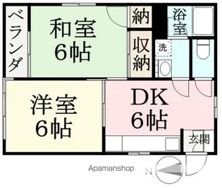 ハイドパーク【103号室】の間取り