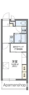 レオパレスクレインⅡ【206号室】の間取り