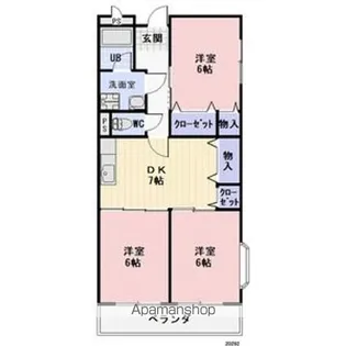 リンピア伊那【201号室】の間取り