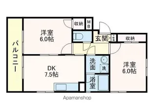 サンシティヒコタC3【1階】の間取り