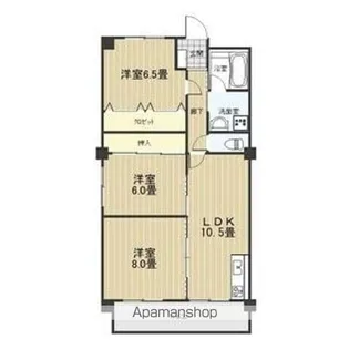 サンハイツいぼら【4階】の間取り