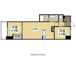 S−RESIDENCE富士見町AGLITTER【13階】の間取り