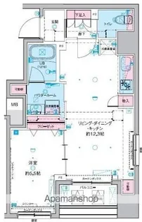 GENOVIA 東神田 GREEN VEIL【4階】の間取り