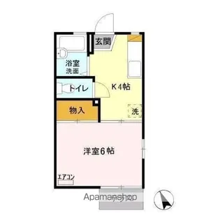 ハイツセイフ B【1階】の間取り