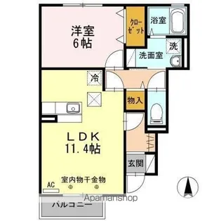 アヴァンス I【1階】の間取り