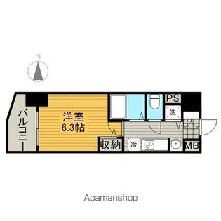 プレサンスSAKAEリバースタイル【4階】の間取り