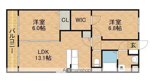 グランストーク中野町【3階】の間取り