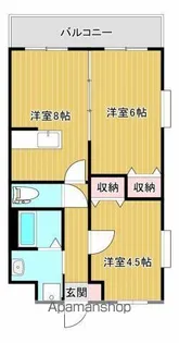 ルミナス恒久南【4階】の間取り