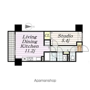 ウィルテラス千葉中央【4階】の間取り