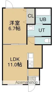 プレミール柏木【101号室】の間取り