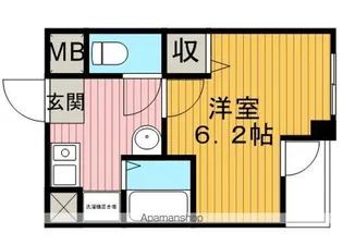 コーポ蛍池東【2階】の間取り
