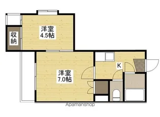第二大内ビル【4階】の間取り