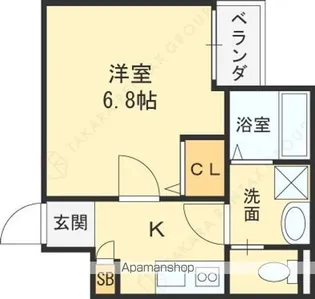 H−MAISON門真南Ⅱ【1階】の間取り