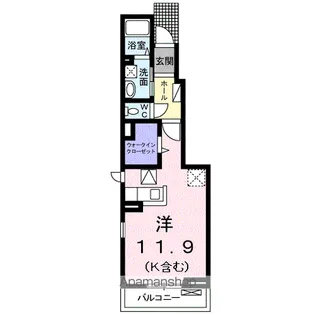 サニー ブライト Ⅱ【1階】の間取り