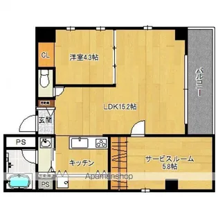87G YOSHIJIMA AVE.【5階】の間取り