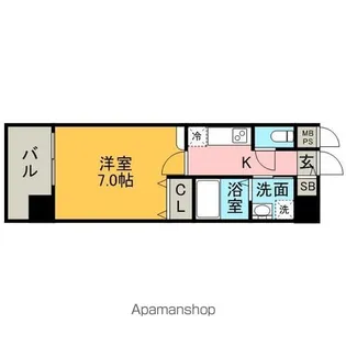 エンクレスト博多駅南Ⅱ【9階】の間取り