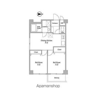 シャトー初台【3階】の間取り