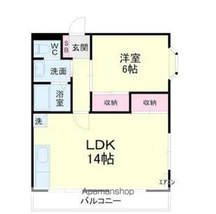 コーポカレリア【1階】の間取り