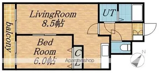 ロータリー円山【2階】の間取り