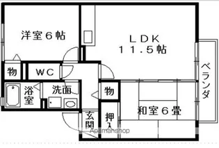 ヴィーブルNAKANO【102号室】の間取り