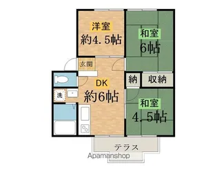 ザ・ヒルトップ【1階】の間取り