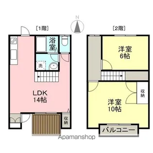 フォルテ【B号室】の間取り