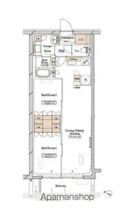 ブランシエスタ目黒中央町【4階】の間取り