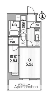 ALTERNA東池袋【6階】の間取り